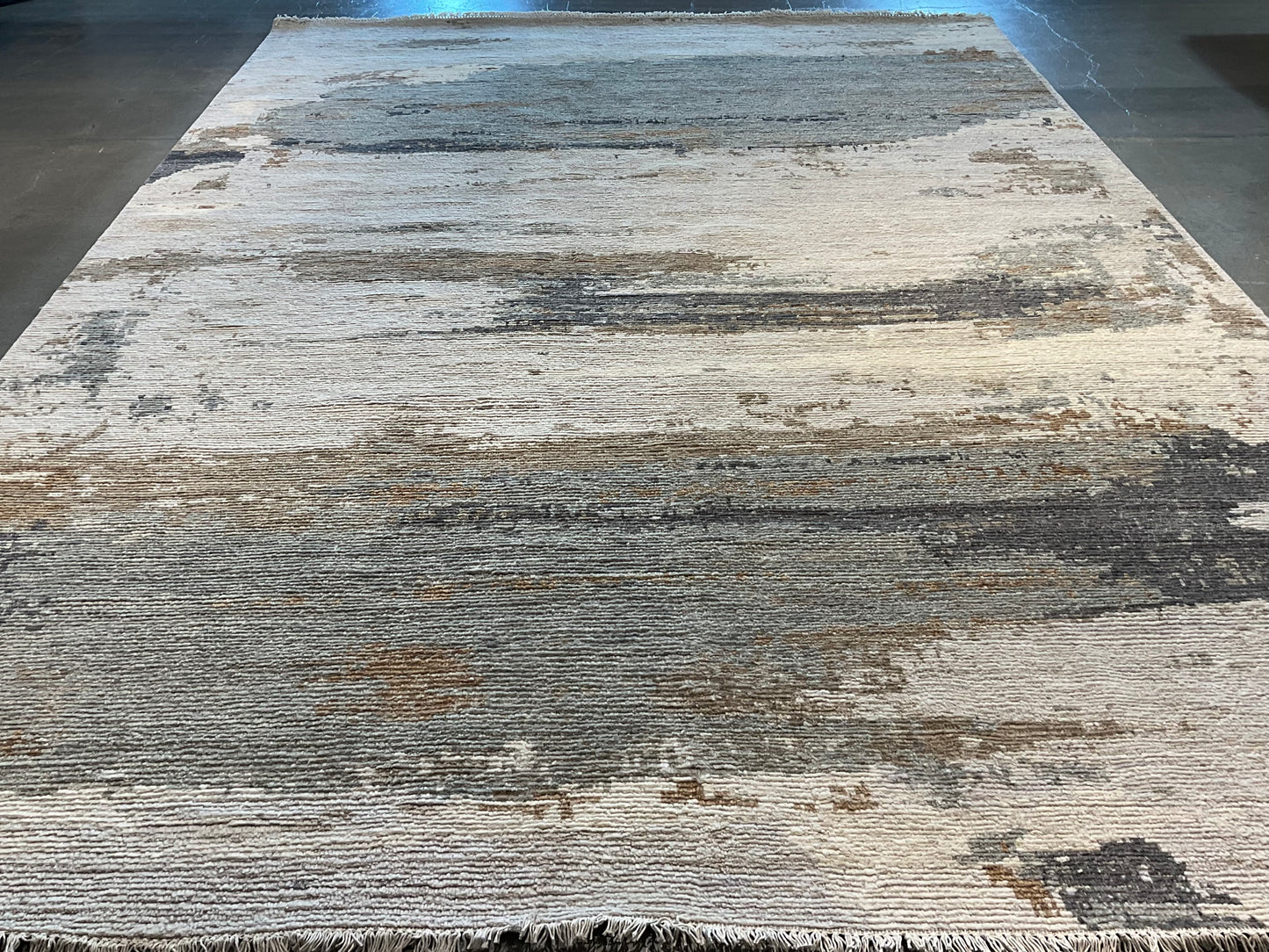 Textured weave and soft abstract pattern rug | NU-7904