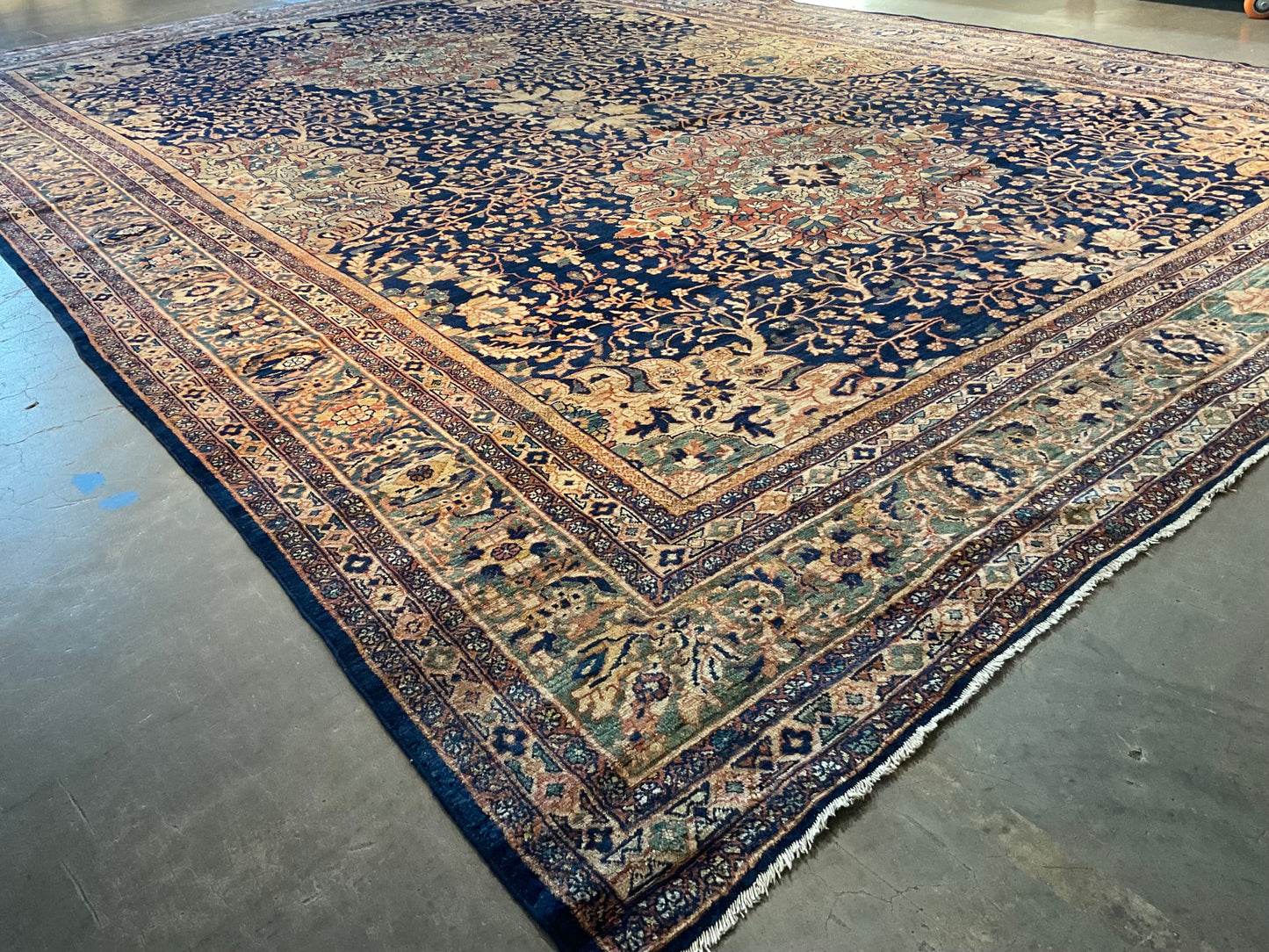 True museum-worthy Persian antique Mahal rug, exceptional | NU-4793