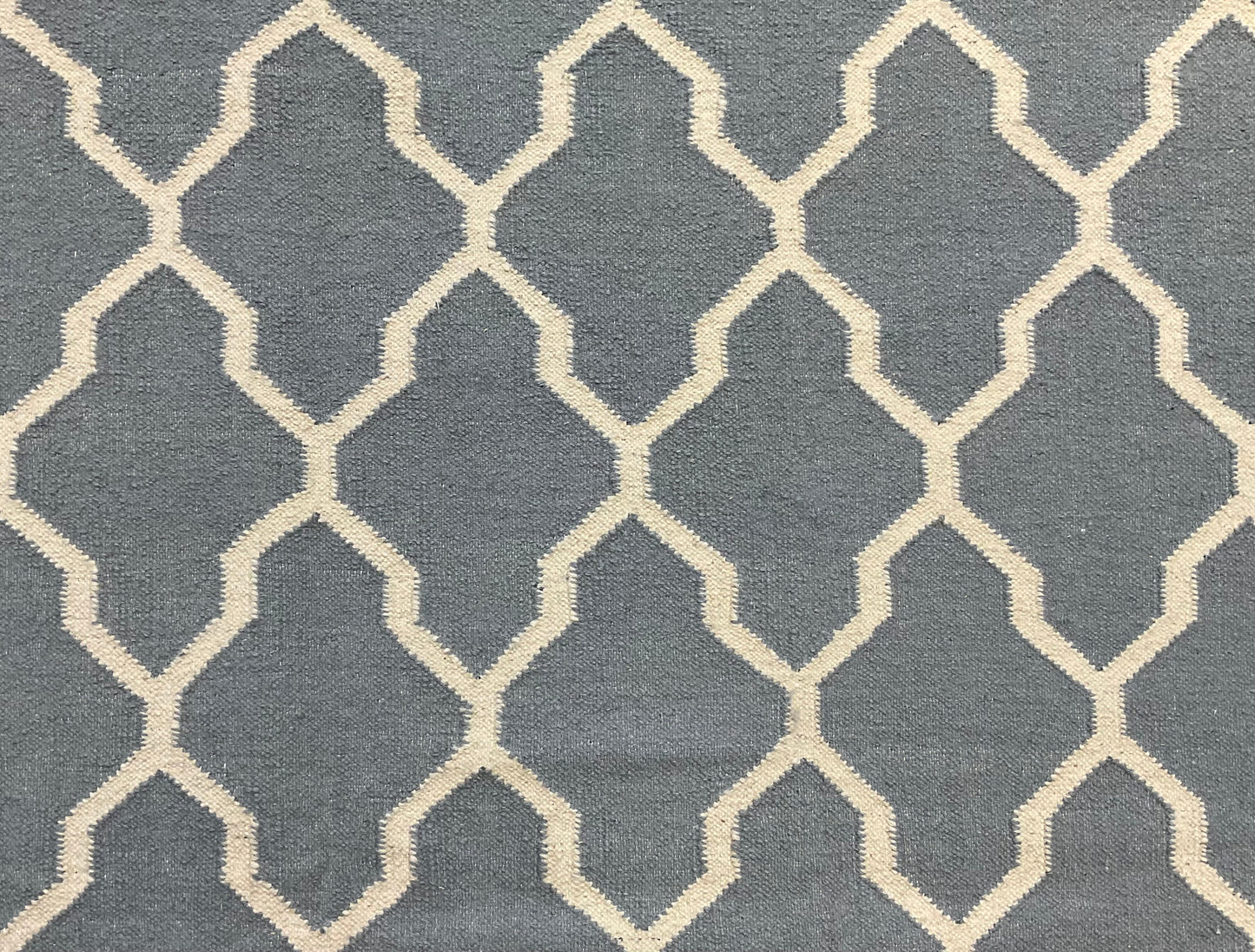 Hand-Knotted Dhurrie Rug in Orange & Light Tones from India | 1431