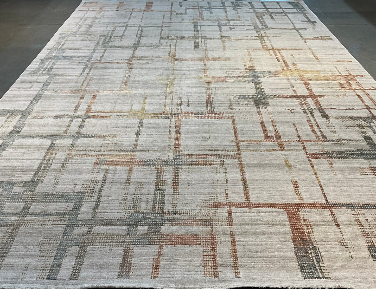A fresh geometric area rug | NU-7885