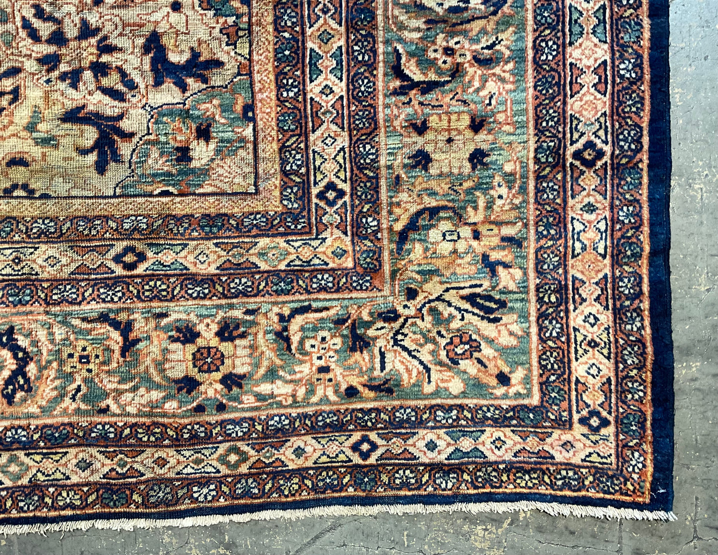 True museum-worthy Persian antique Mahal rug, exceptional | NU-4793