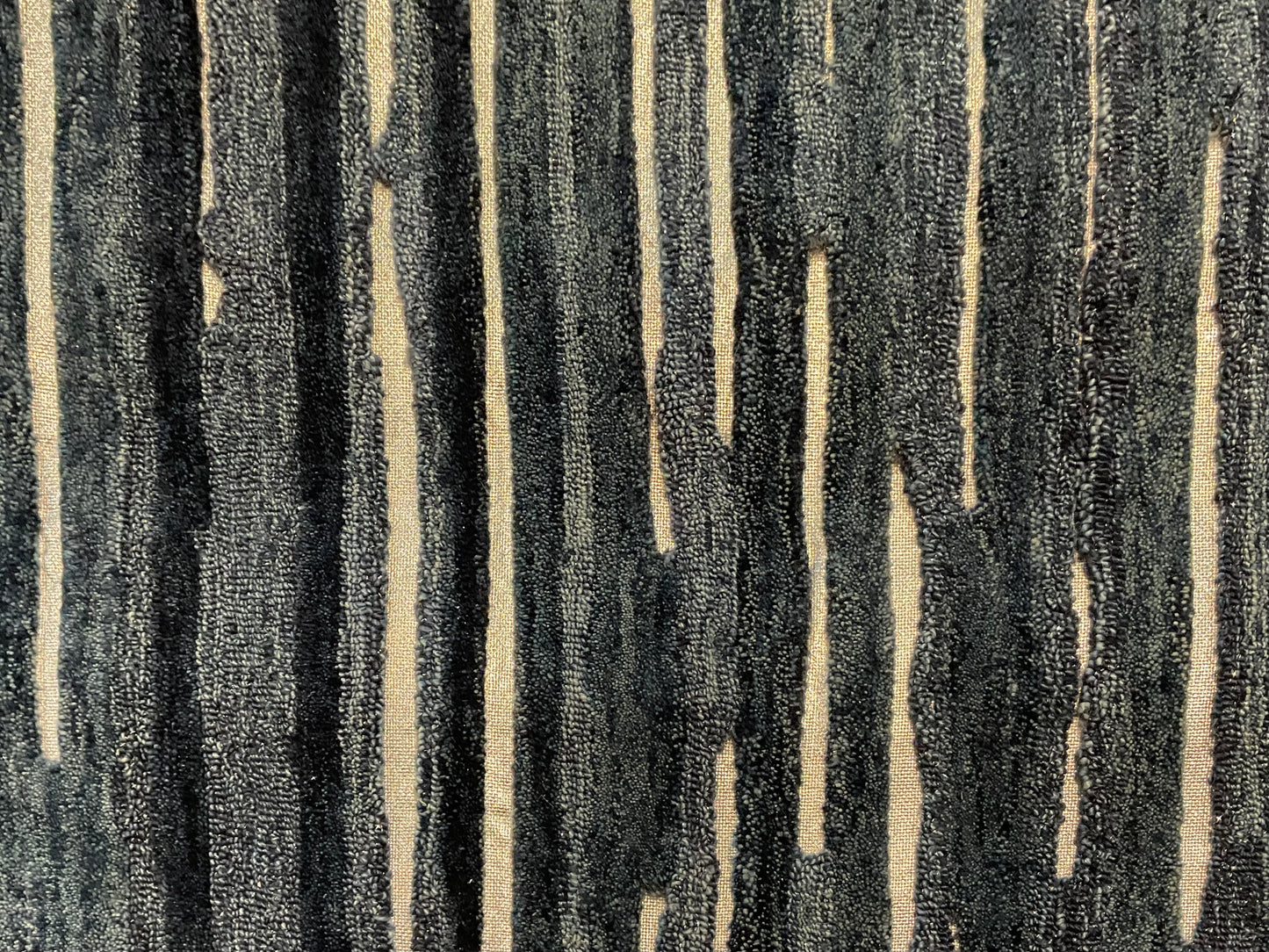 Midnight blue area rug in an 8x10 size ,texture to any room | NU-3938