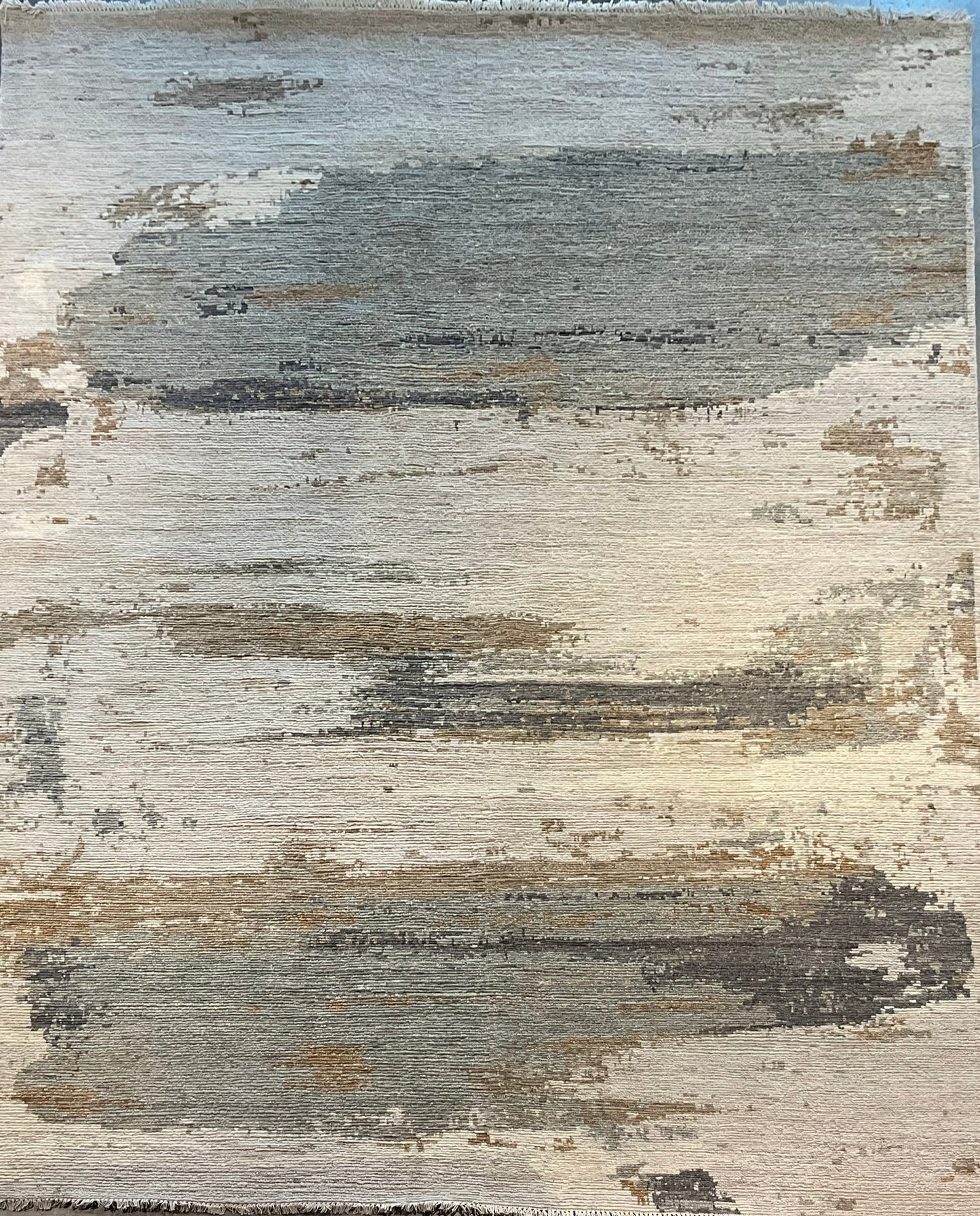 Textured weave and soft abstract pattern rug | NU-7904