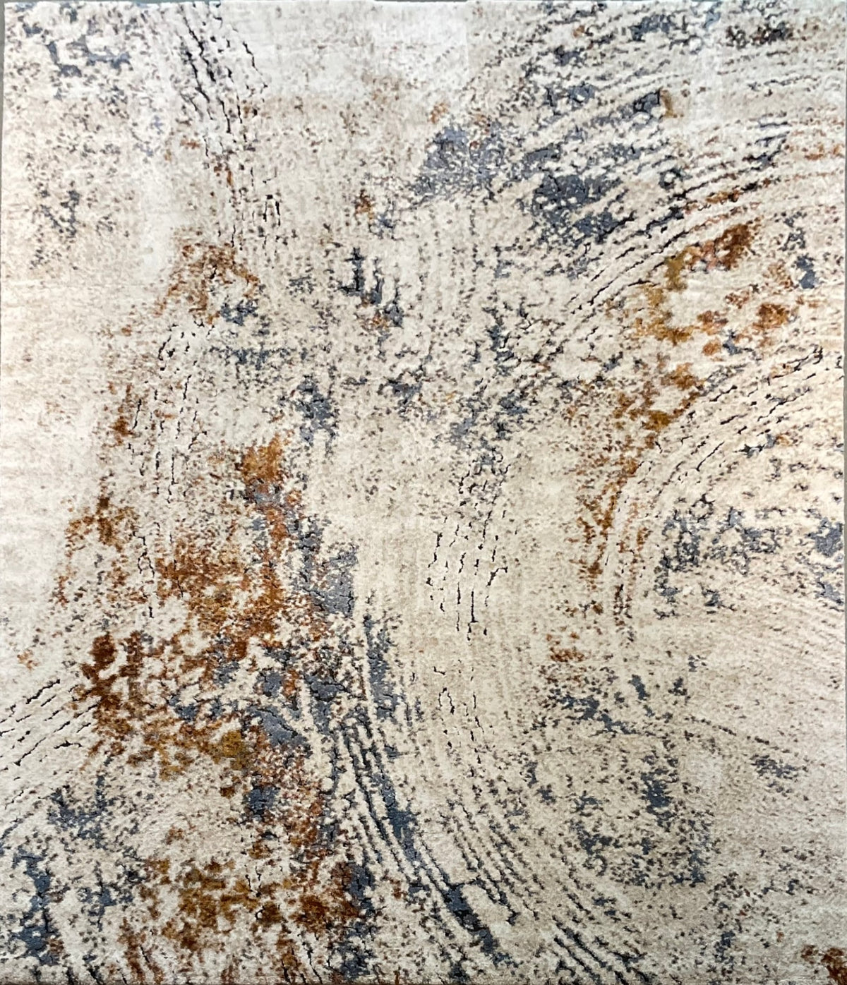 Modern Abstract Swirl Polypropylene Area Rug (8x10) | NU-9112