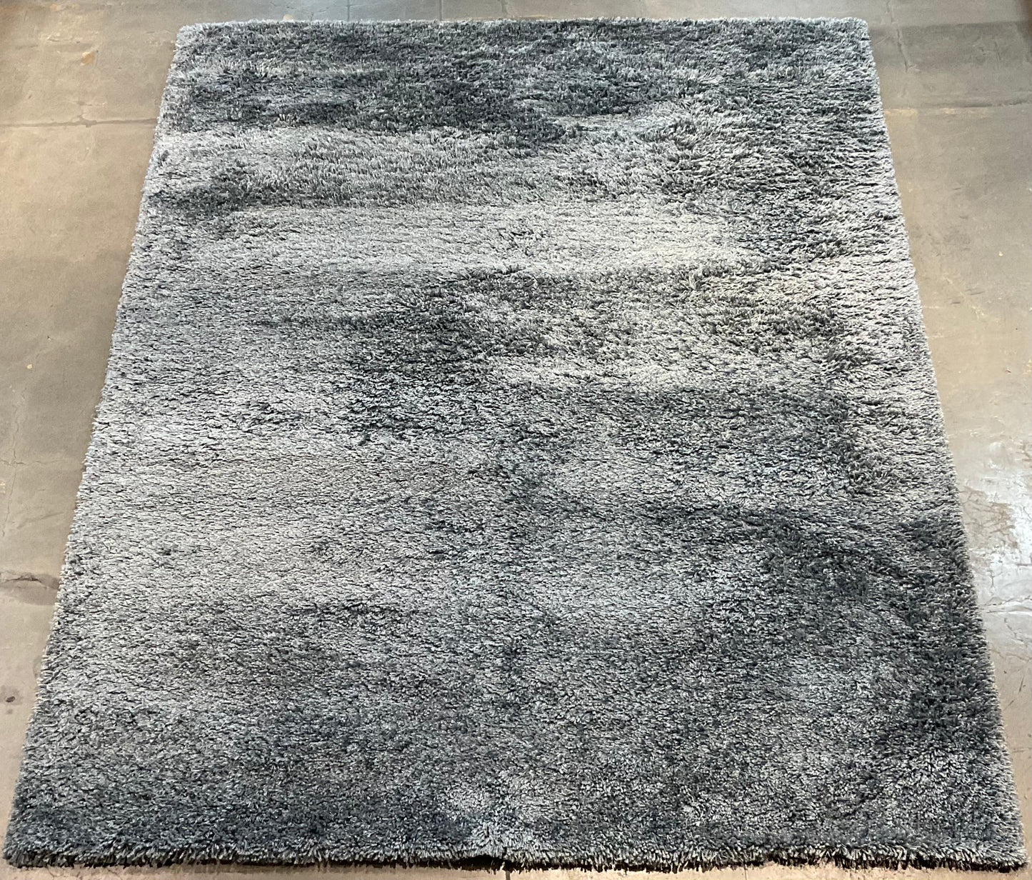 8x10 Grey-Blue Shag Rug – Thick Pile Comfort | NU-3440