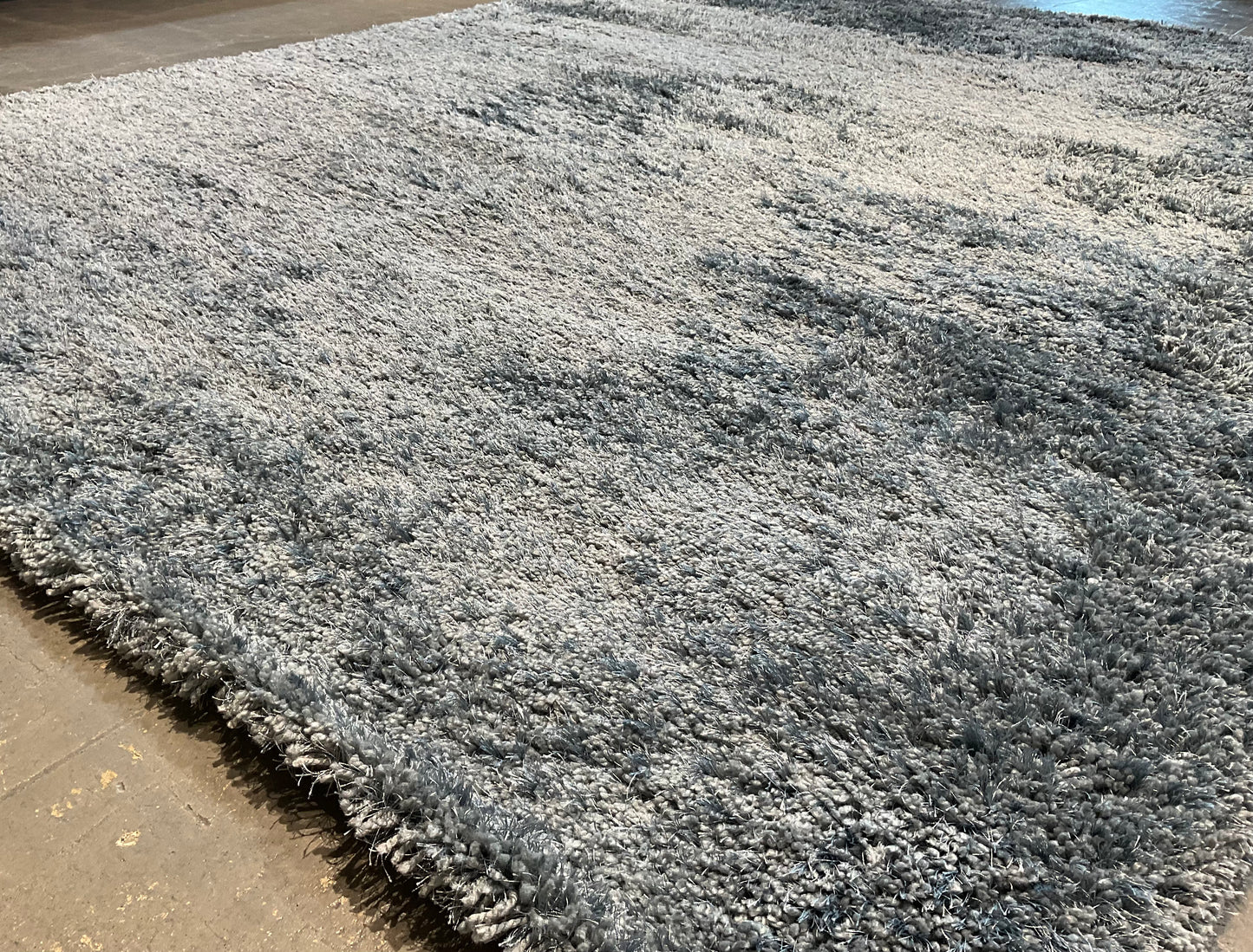 8x10 Grey-Blue Shag Rug – Thick Pile Comfort | NU-3440