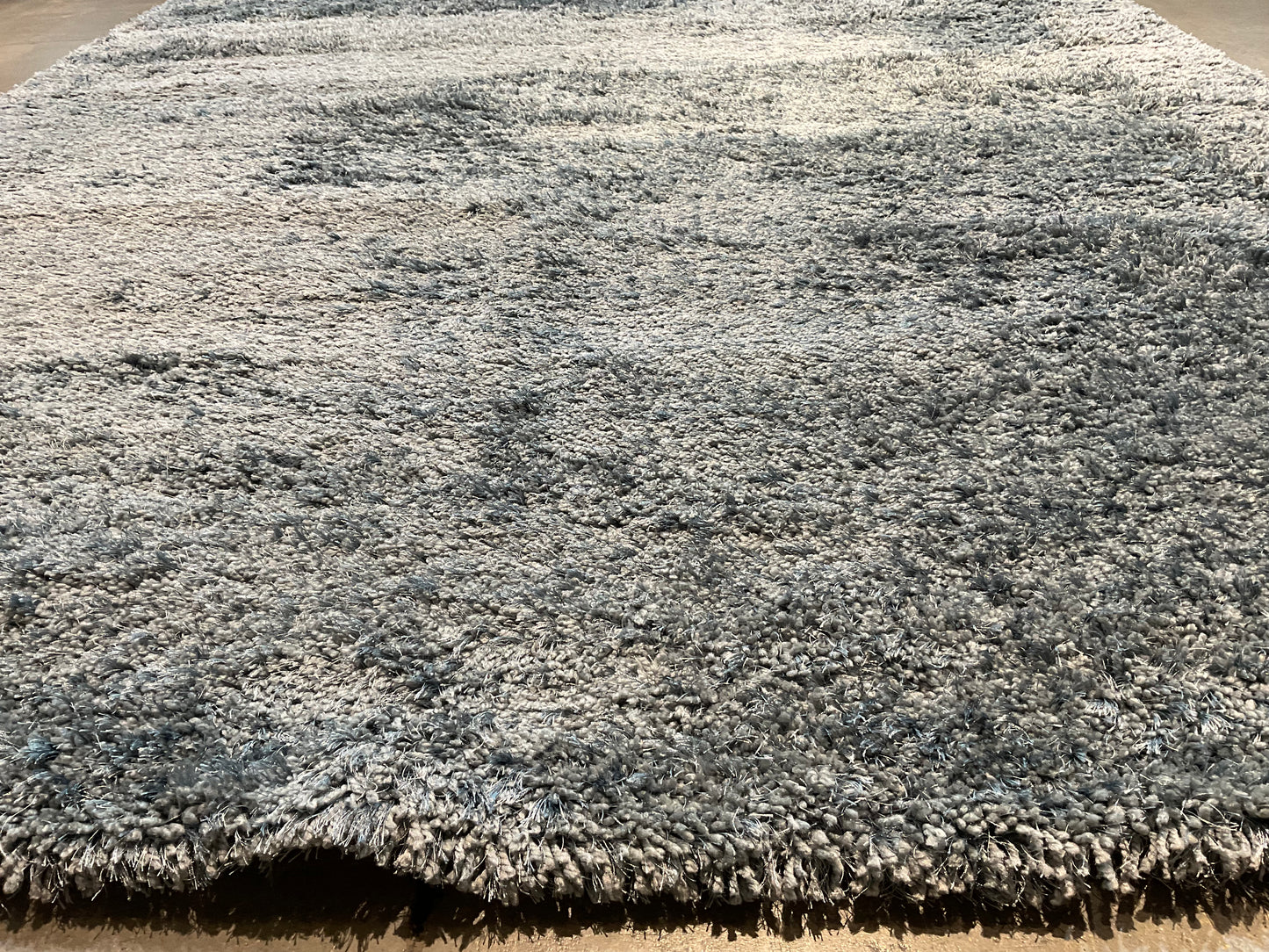 8x10 Grey-Blue Shag Rug – Thick Pile Comfort | NU-3440