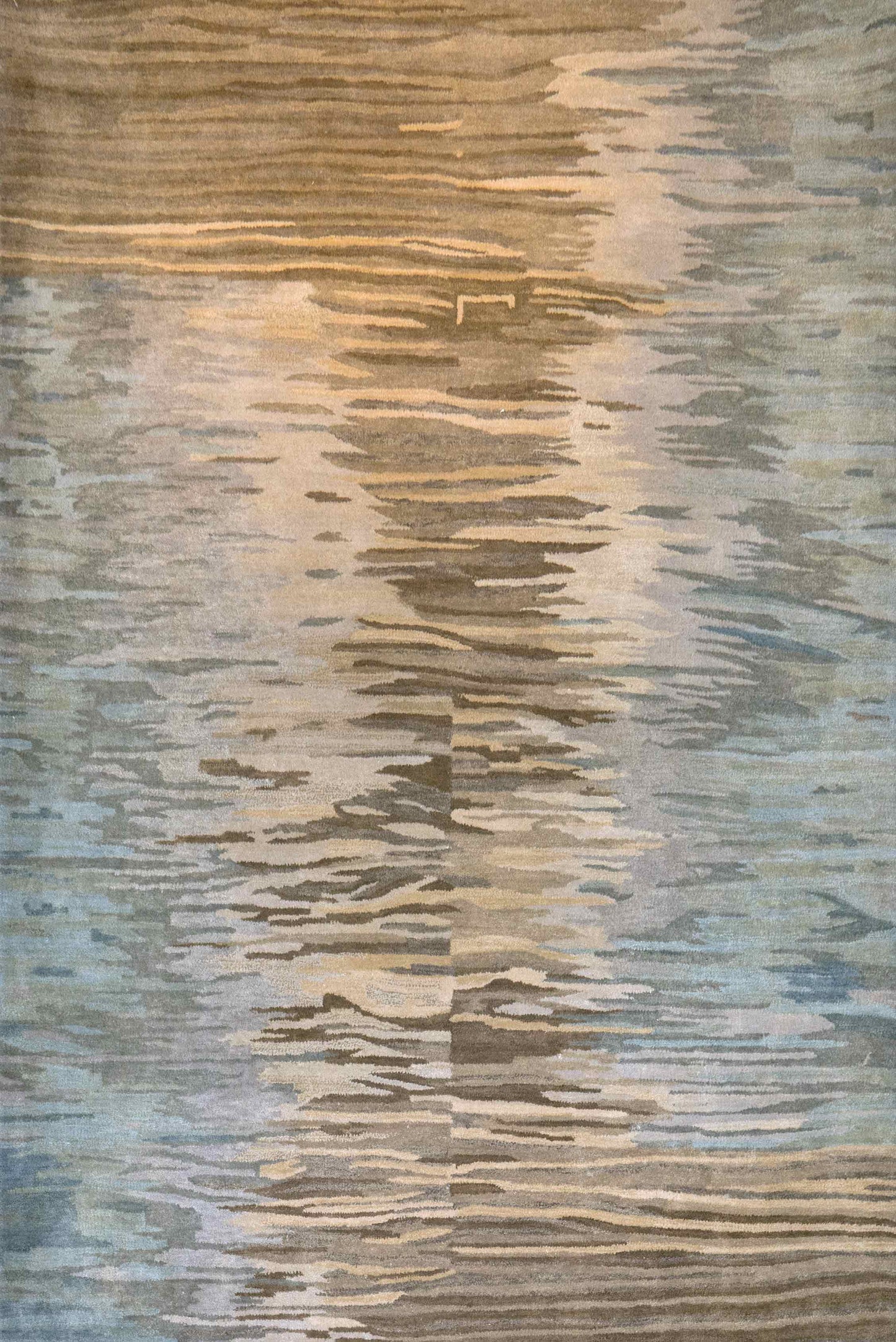 Super modern wool tufted 8'x10' rug with warm & cool tones | NU-3013