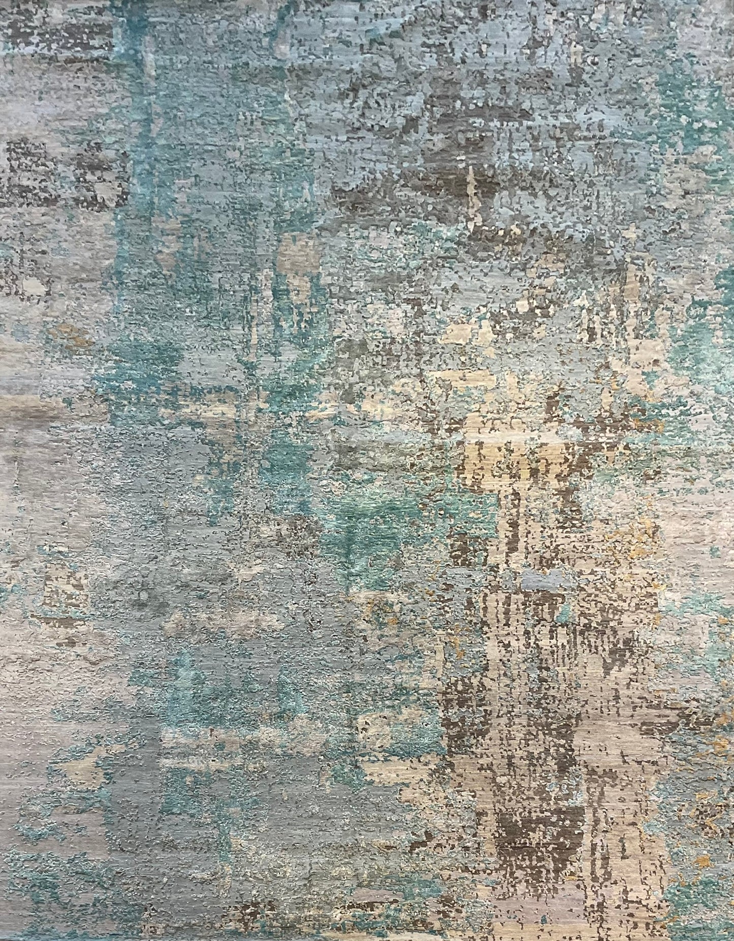 Hand-knotted from fine wool and real silk | NU-7072