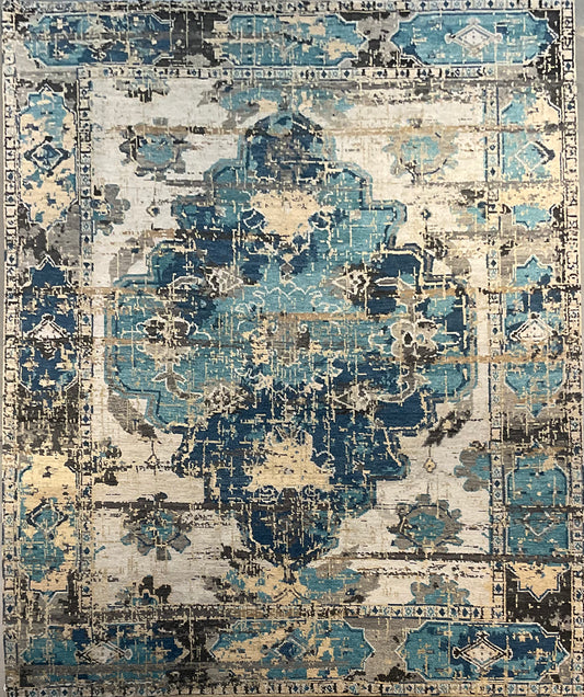Persian design rug into a transitional masterpiece | NU-4221 (Transitional)