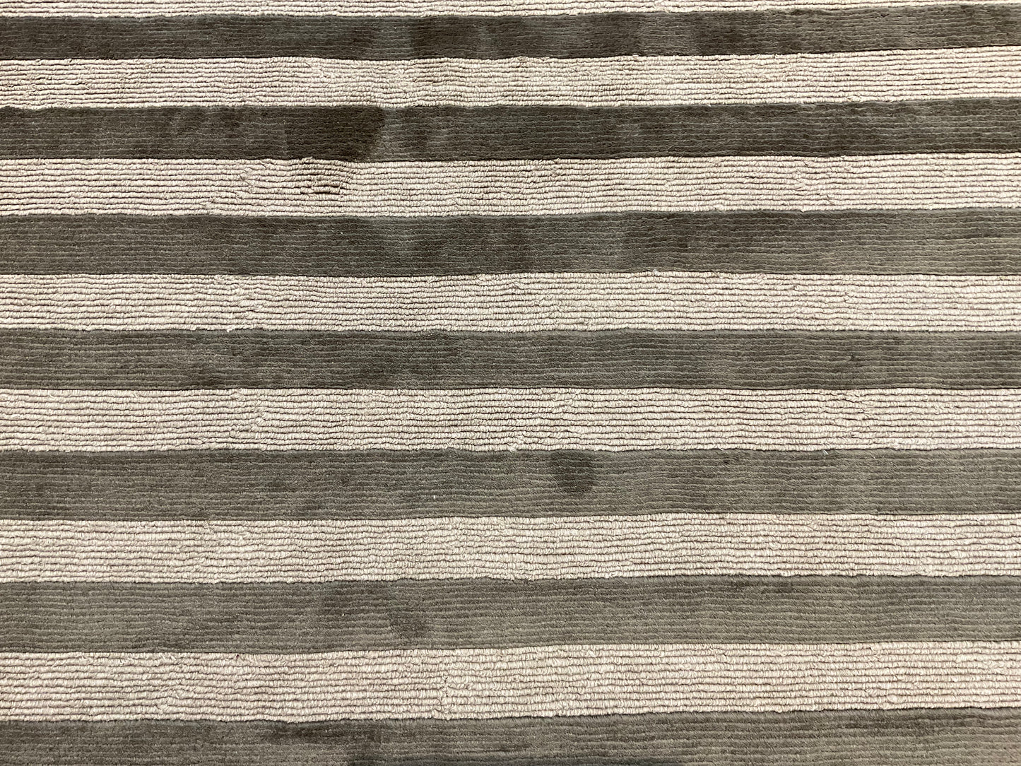 Smaller Stripe Pattern Modern Rug in Sage, Purple & Ivory | 1713