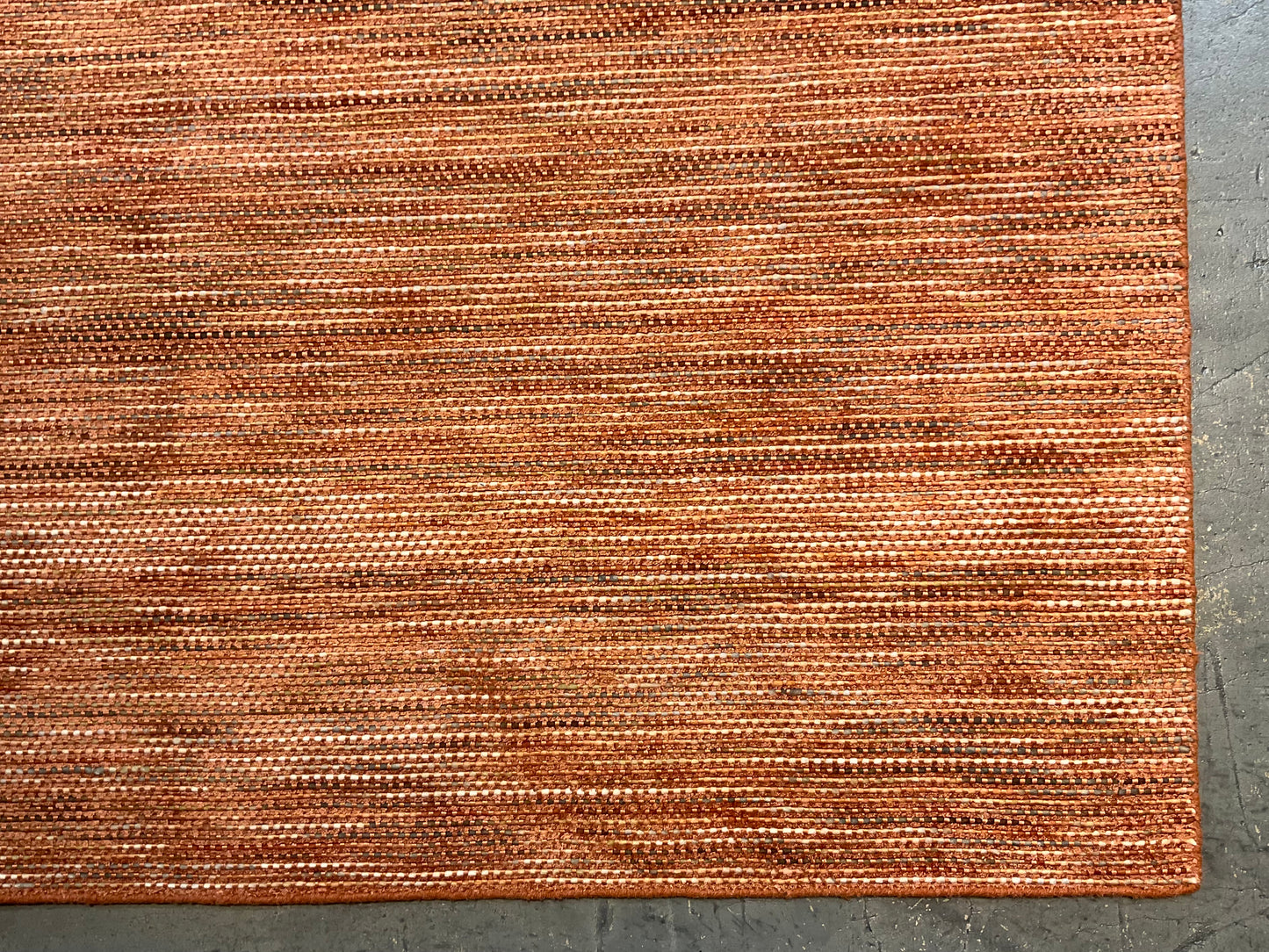 Paprika Wool & Bamboo Silk Rug with Textured Finish – 8x10 | NU-3937