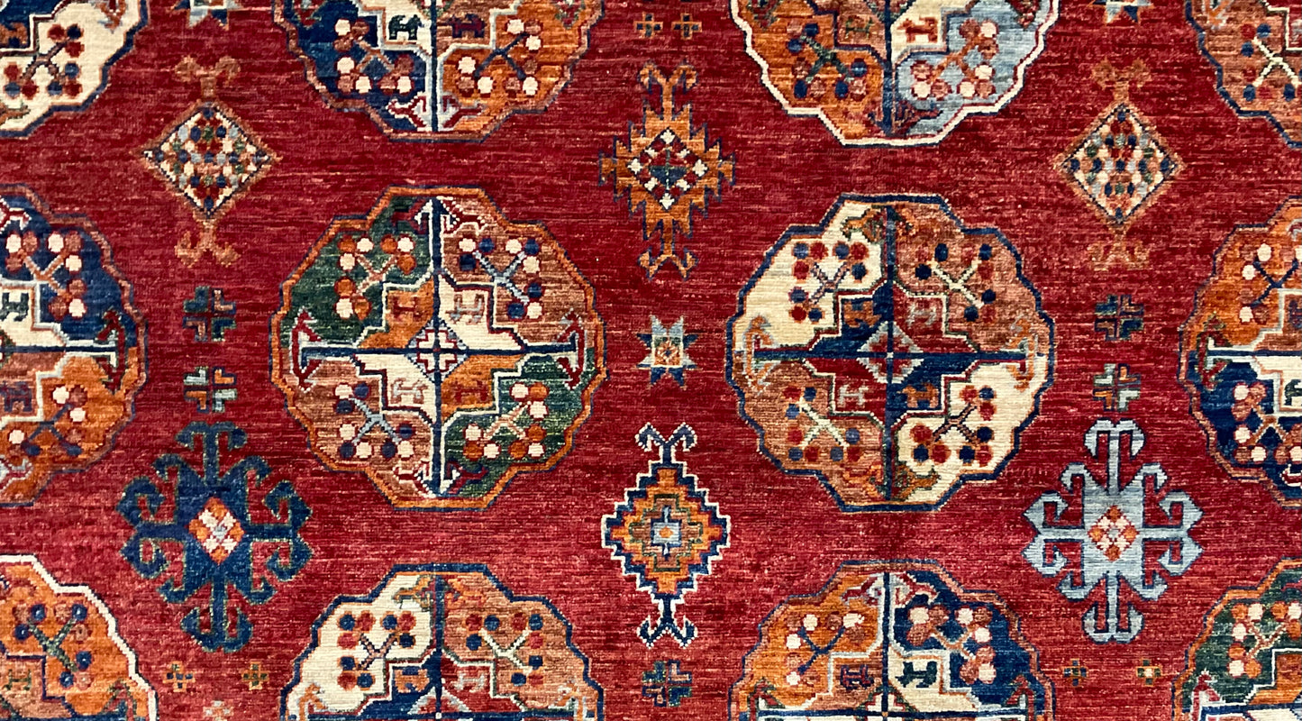 Hand-knotted area rug from high-quality Afghan wool | NU-7633