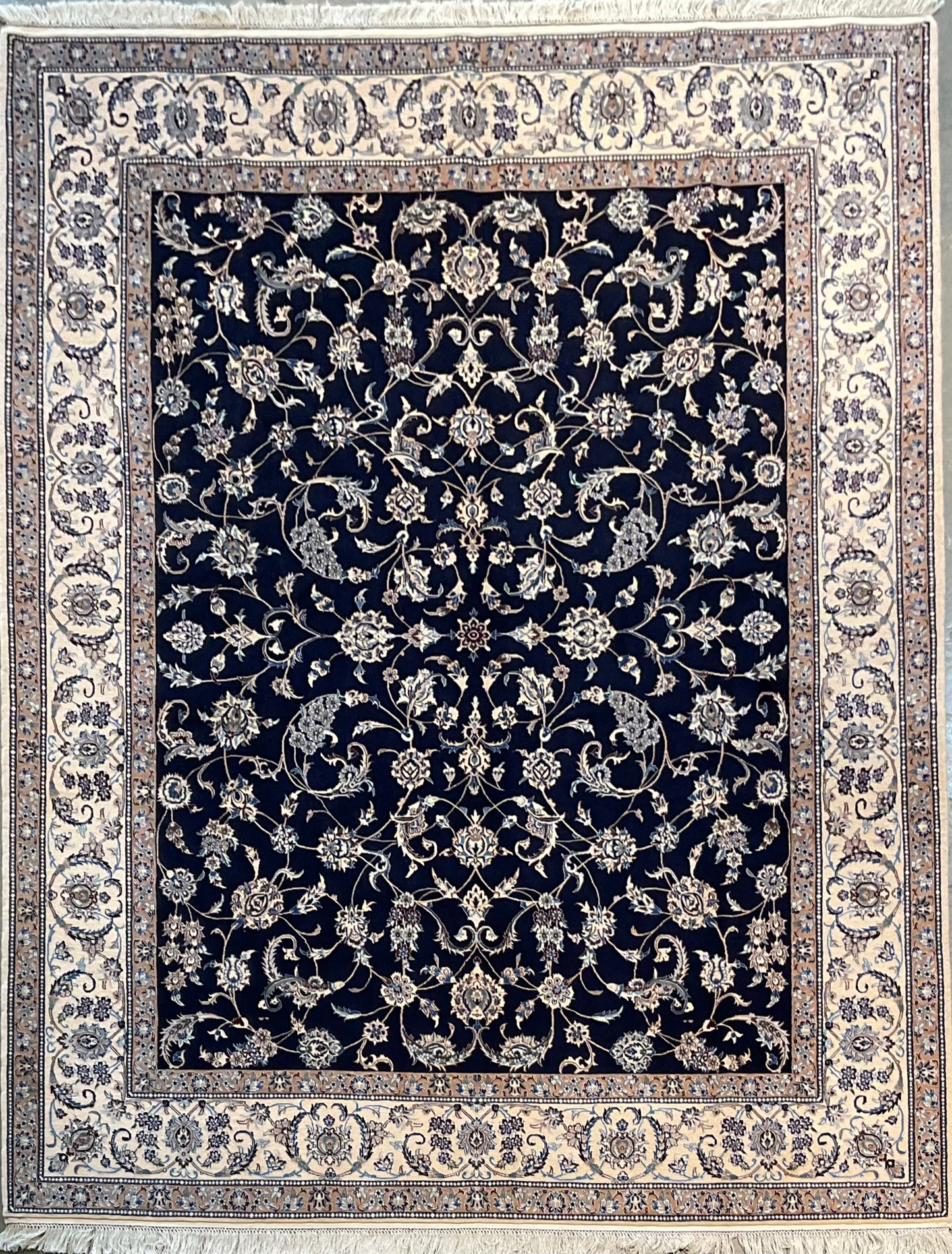 Hand-knotted in Nain , most detailed Persian rugs | NU-4972