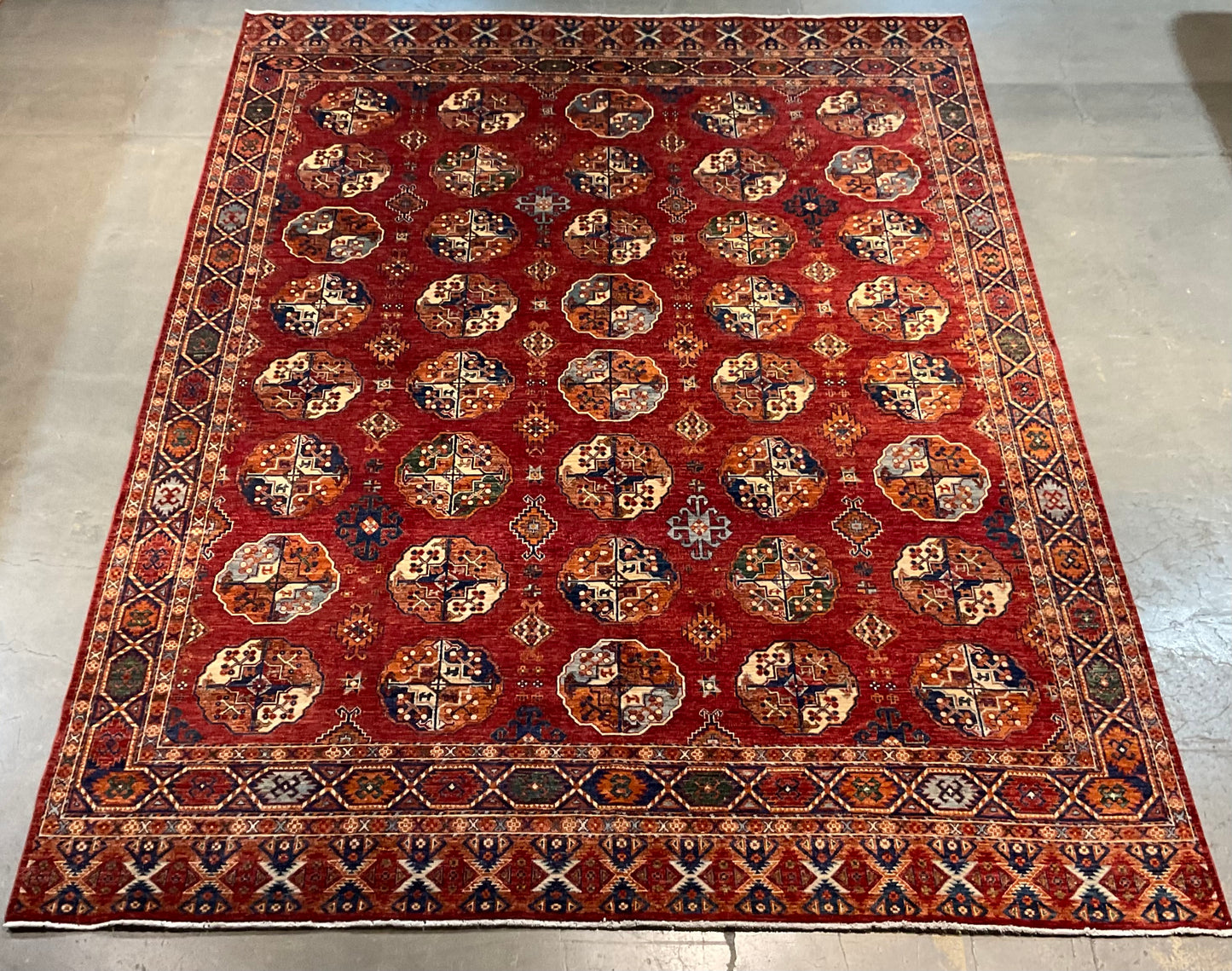 Hand-knotted area rug from high-quality Afghan wool | NU-7633