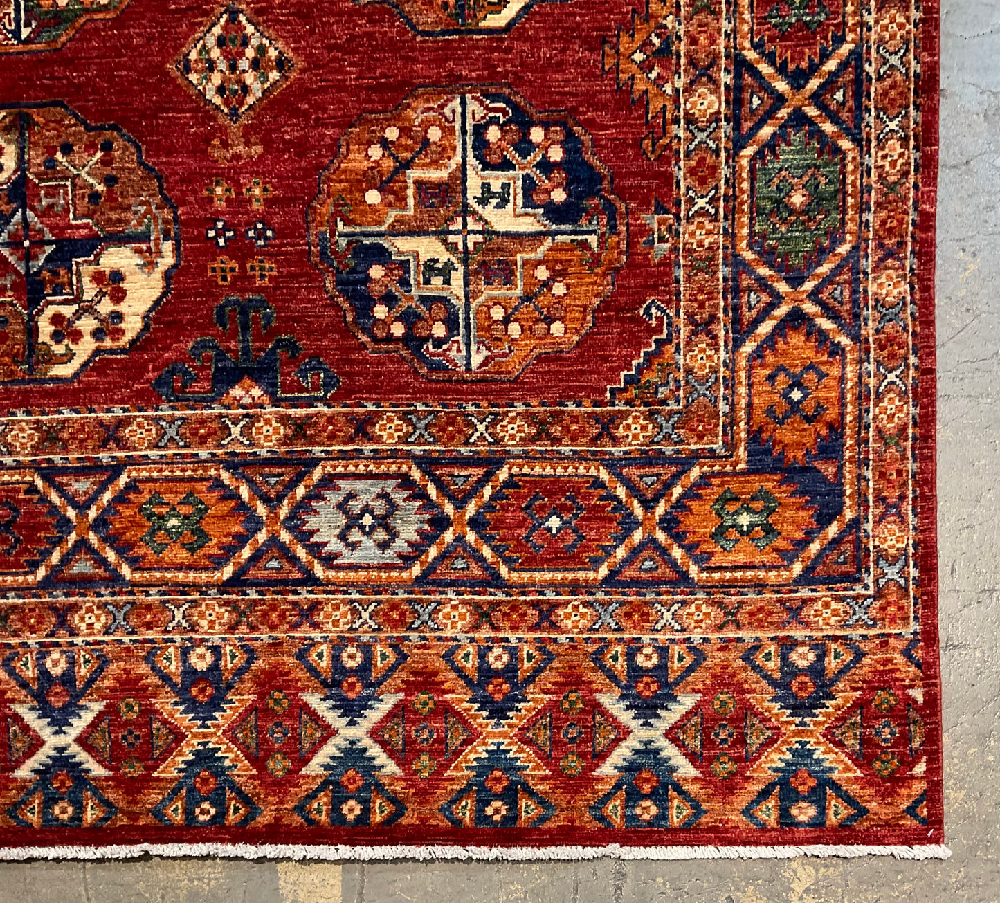 Hand-knotted area rug from high-quality Afghan wool | NU-7633