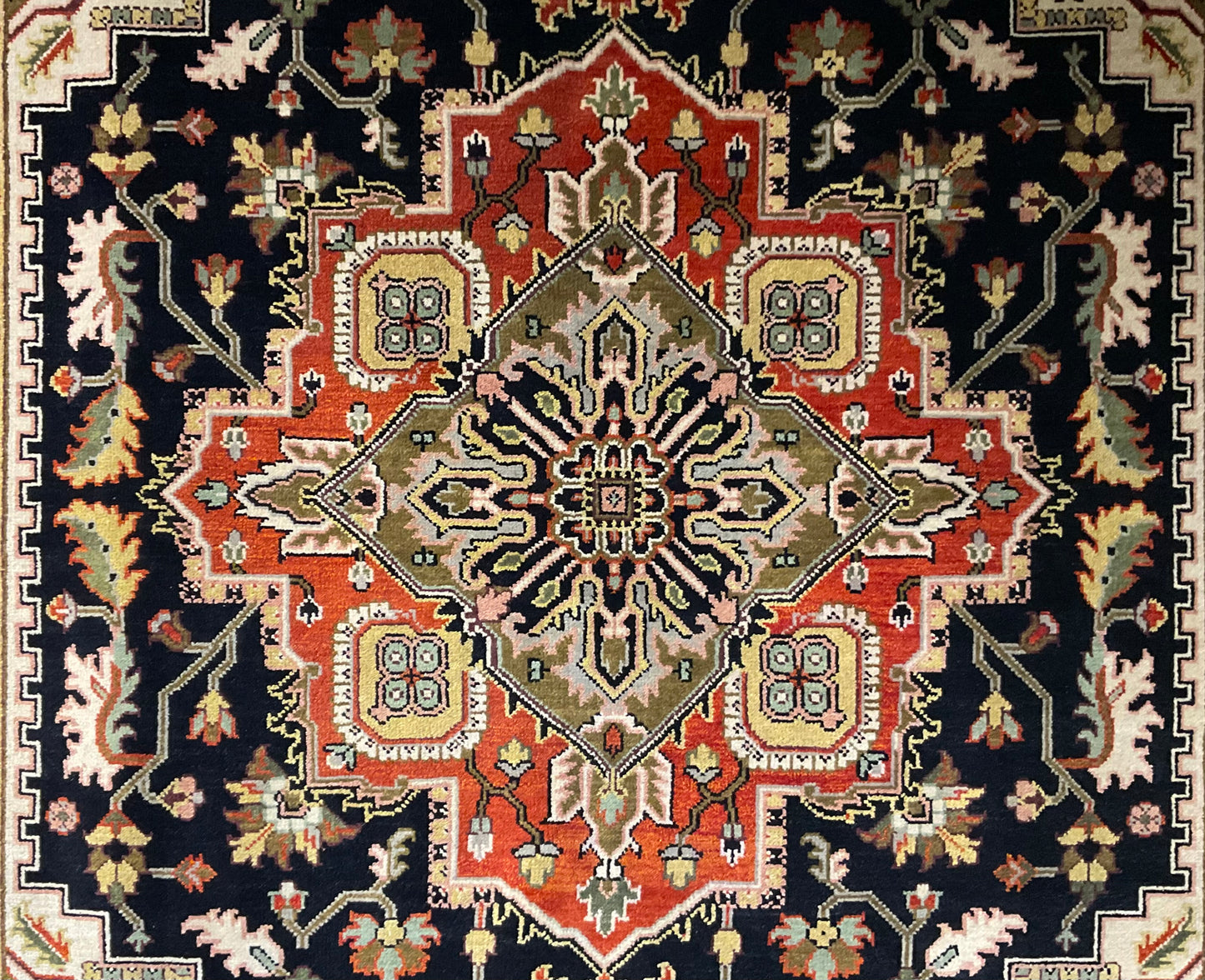 1690-H8X10-BK-ORGNGDPRPK (Heriz)