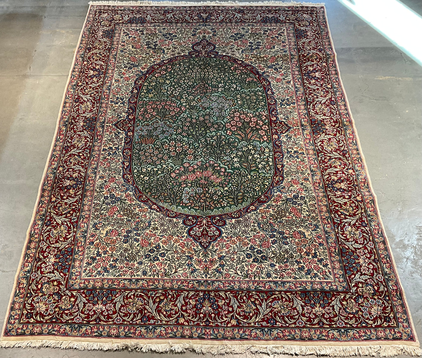 Antique Lavar Kerman rug is a rare find | NU-2188