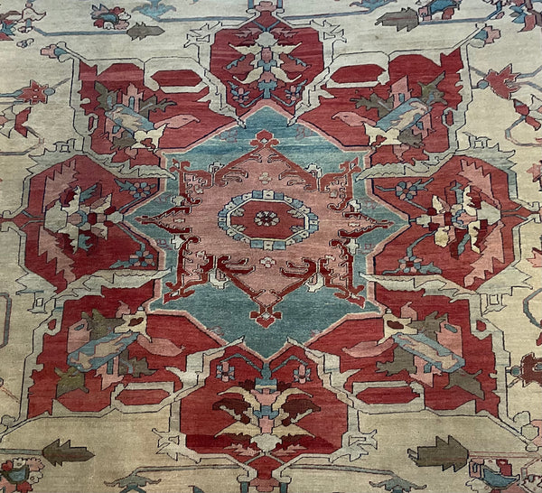 NU-2174 (Antique Persian Serapi 1850)