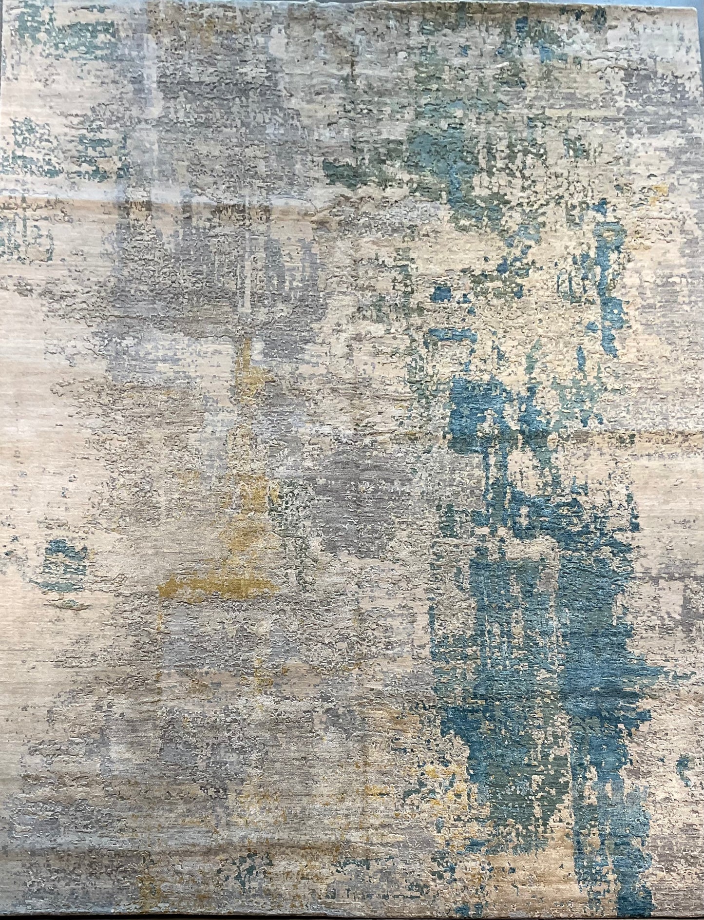 Fine wool and real silk rug | NU-6856