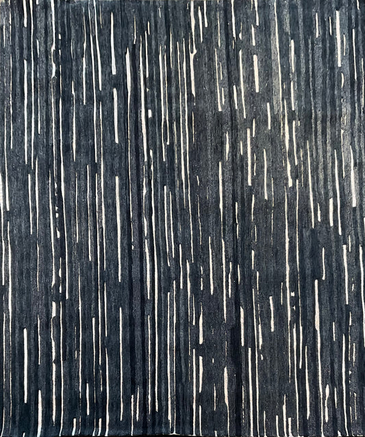 Midnight blue area rug in an 8x10 size ,texture to any room | NU-3938
