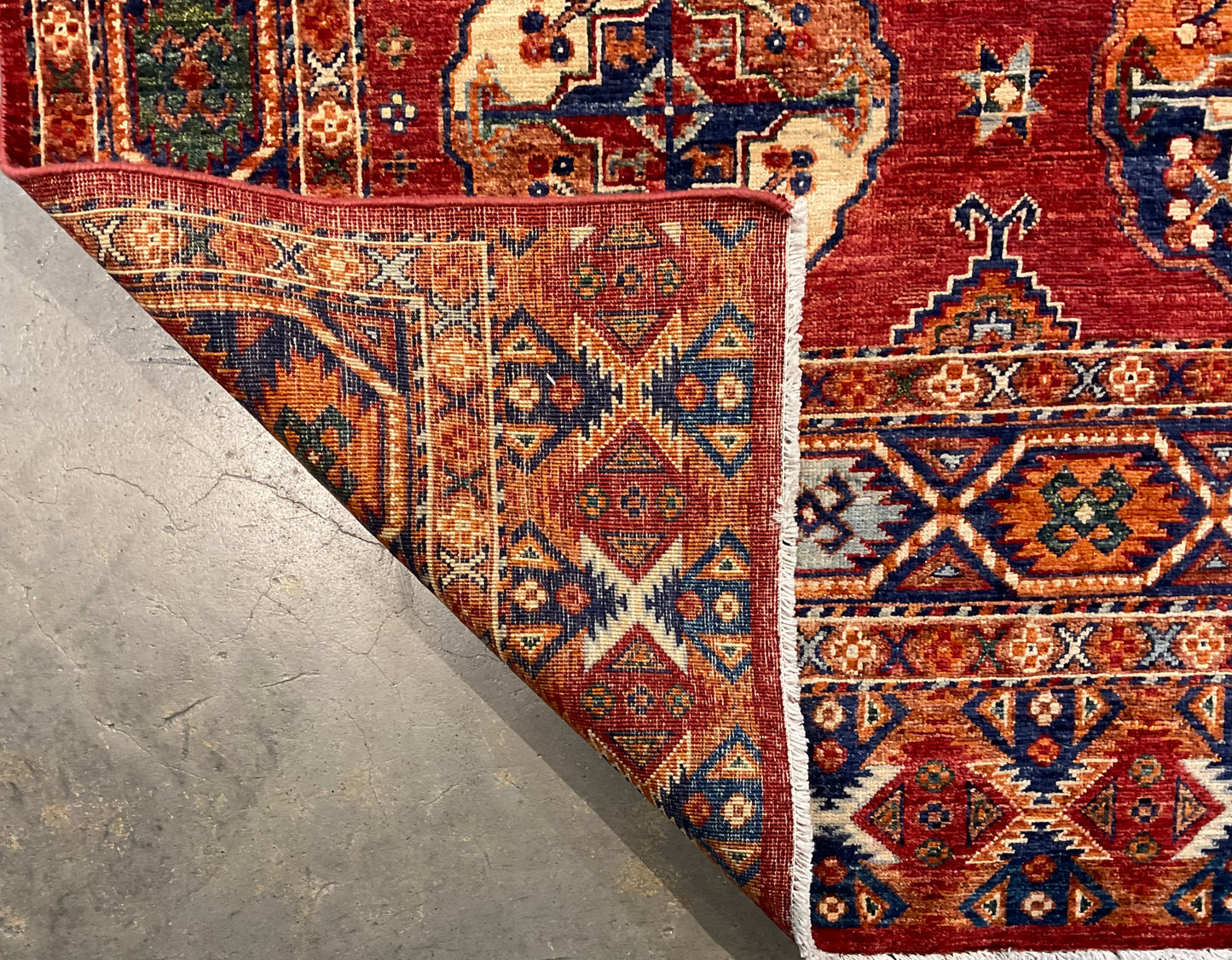 Hand-knotted area rug from high-quality Afghan wool | NU-7633