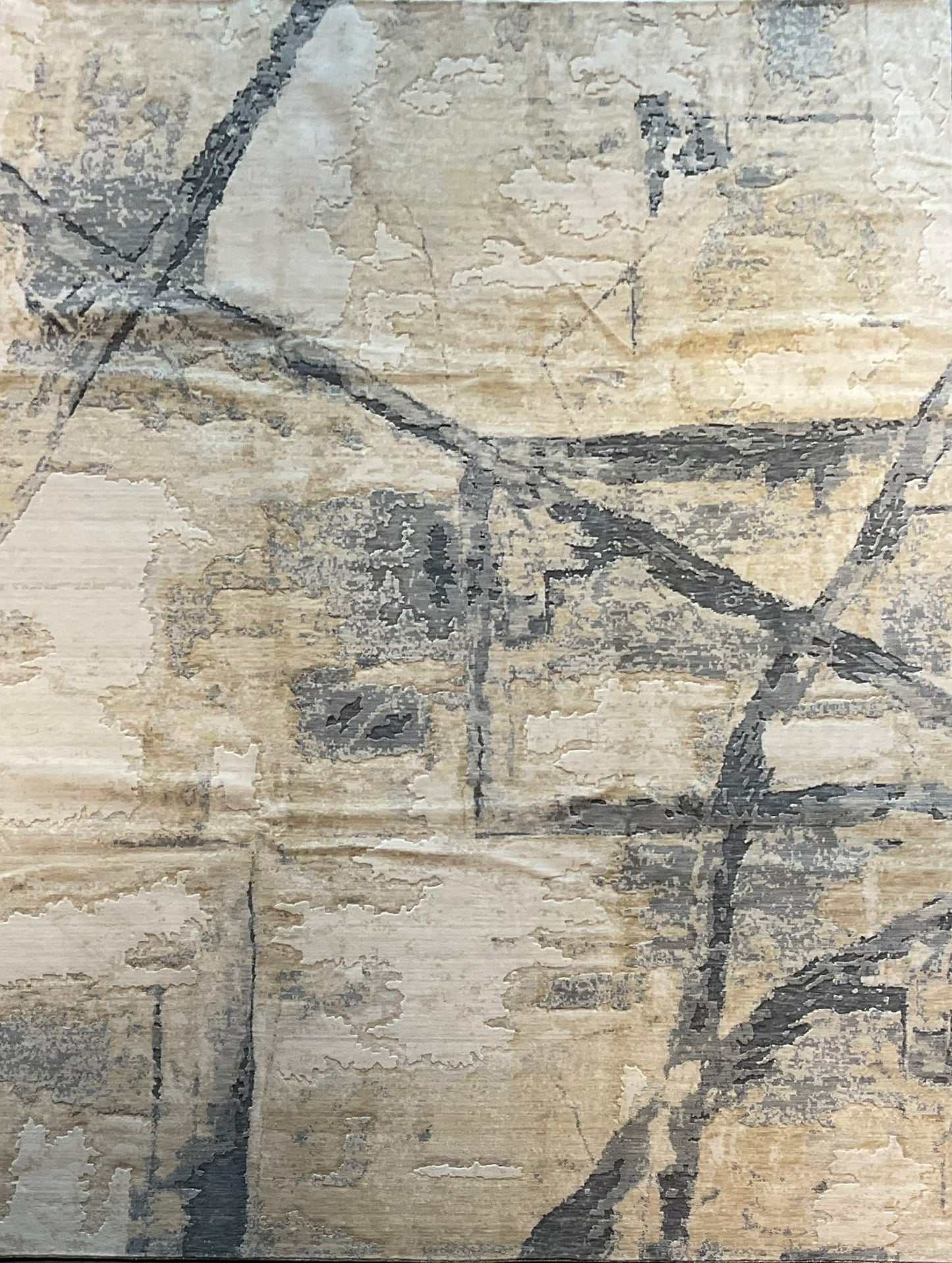 Modern wool rug features a subtle, understated pattern | NU-8089
