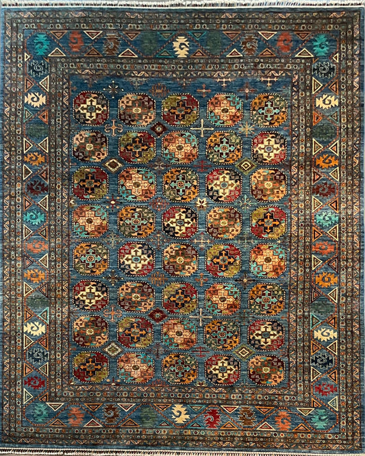 9x12 Baluch Rug in Rare Light Blue | Vegetable-Dyed Tribal Rug | NU-8584