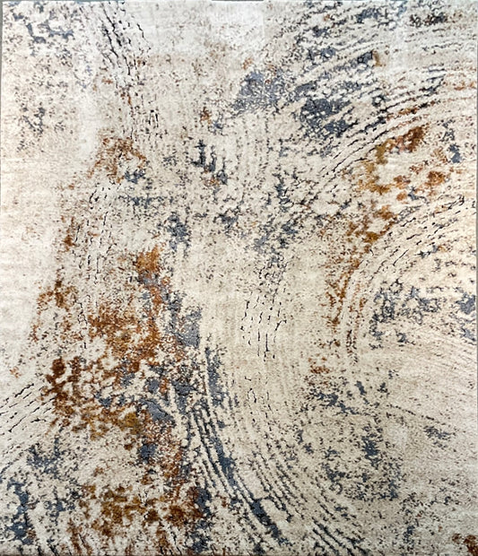 Modern Abstract Swirl Polypropylene Area Rug (8x10) | NU-9112