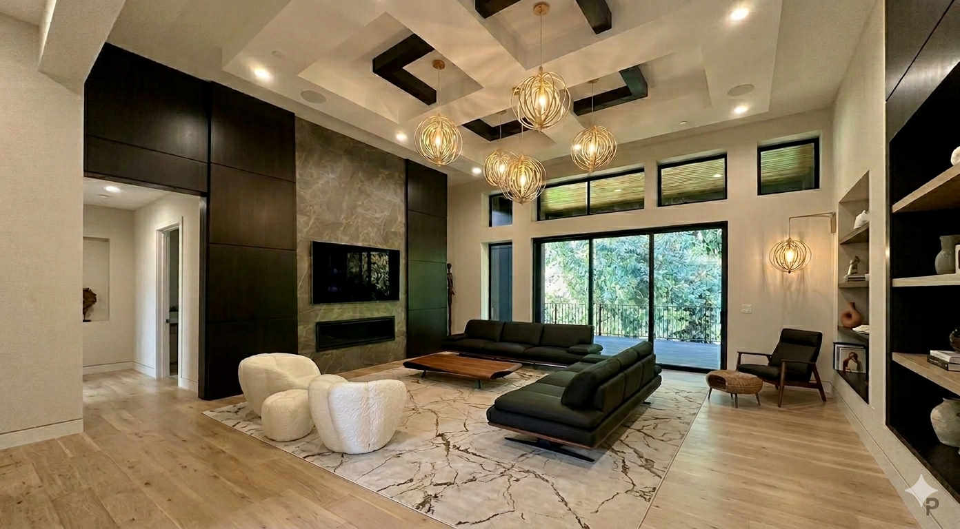 Livingroom rug in Bellevue rug gallery